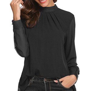 Blouse Women Loose Casual Long Sleeve Tops Layered